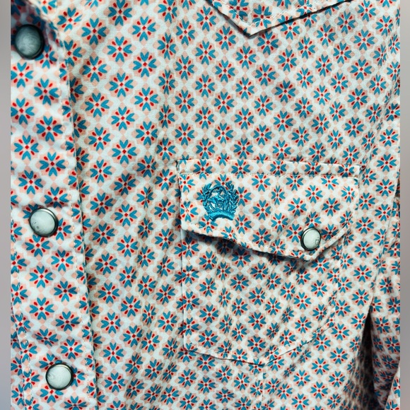 CINCH WOMEN'S LONG SLEEVE BUTTON-DOWN WESTERN SHIRT, Size L - Picture 6 of 7